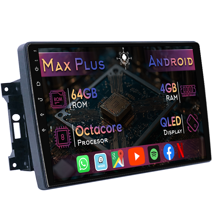 Navigatie dedicata Jeep Wrangler 2007-2018, 4GB RAM 64GB ROM, Octacore, Display 10" QLED, Carplay&Android Auto, Android 14, Suport camere AHD - imagine 1