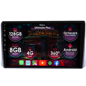 Navigatie dedicata Chrysler Grand Voyager 2013-2016, 8GB RAM 128GB ROM, Octacore, Platforma 7862, Display 9" QLED, Carplay&Android Auto, Android 14, Ventilator Activ - imagine 1