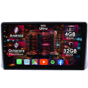 Navigatie dedicata Chrysler Grand Voyager 2013-2016, 4GB RAM 32GB ROM, Octacore, Display 9" QLED 2K, Carplay&Android Auto, Android 14, Ventilator Activ - imagine 1