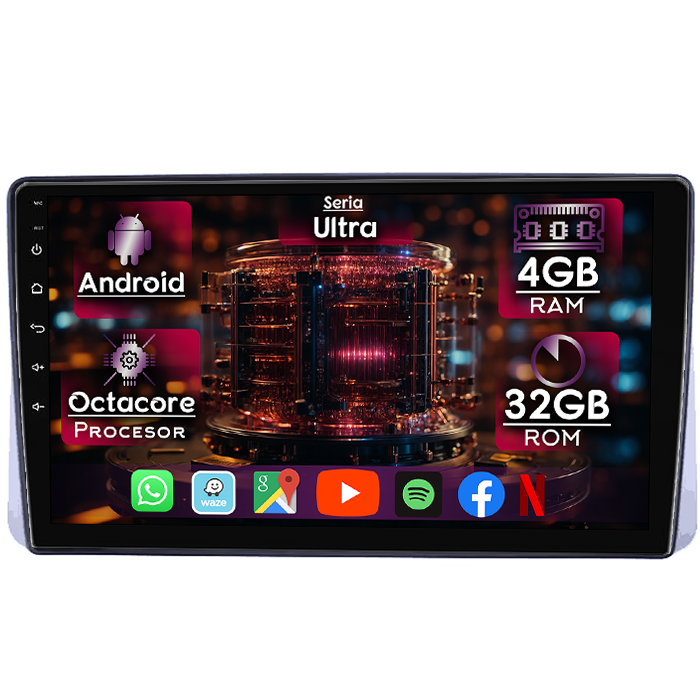 Navigatie dedicata Chrysler Grand Voyager 2013-2016, 4GB RAM 32GB ROM, Octacore, Display 9" QLED 2K, Carplay&Android Auto, Android 14, Ventilator Activ - imagine 1