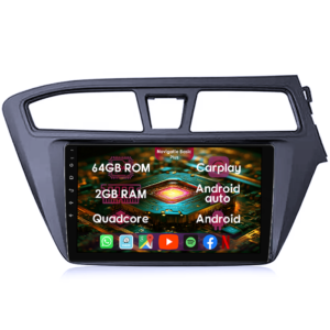 Navigatie dedicata Hyundai I20 2015-2017, 2GB RAM 64GB ROM, Quad Core, Display 9" IPS Full HD, Carplay&Android Auto, Android 14, Suport camere AHD - imagine 1