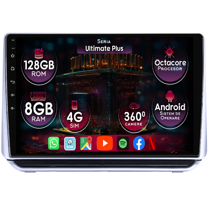 Navigatie dedicata Nissan Altima 2018-2020, 8GB RAM 128GB ROM, Octacore, Platforma 7862, Display 9" QLED 2K, Carplay&Android Auto, Android 14, Ventilator Activ - imagine 1