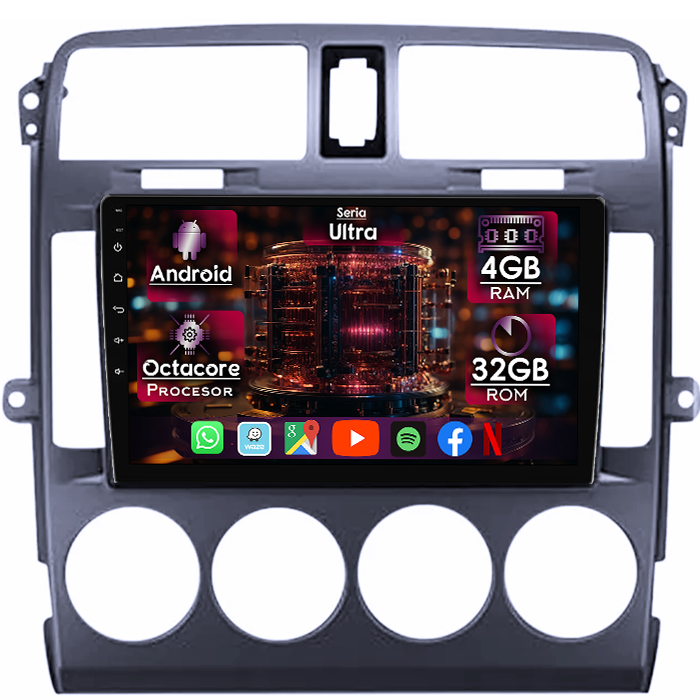 Navigatie dedicata KIA Carnival 2002-2006, Black, 4GB RAM 32GB ROM, Octacore, Display 9" QLED 2K, Carplay&Android Auto, Android 14, Ventilator Activ - imagine 1