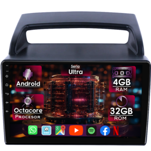 Navigatie dedicata KIA Carnival VQ 2006-2014, 4GB RAM 32GB ROM, Octacore, Display 9" QLED 2K, Carplay&Android Auto, Android 14, Ventilator Activ - imagine 1