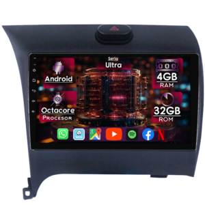 Navigatie dedicata Kia Cerato 2013-2017, 4GB RAM 32GB ROM, Octacore, Display 9" QLED 2K, Carplay&Android Auto, Android 14, Ventilator Activ - imagine 1