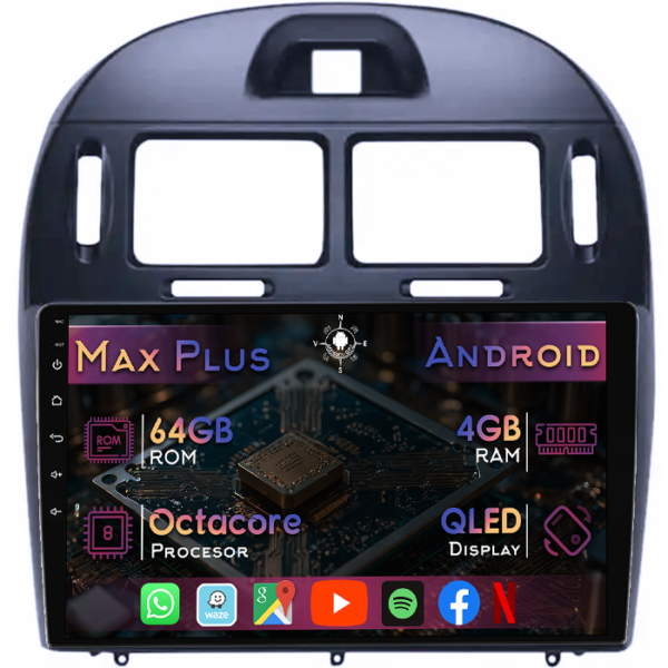 Navigatie dedicata Kia Cerato Foret 2017, 4GB RAM 64GB ROM, Octacore, Display 10" QLED, Carplay&Android Auto, Android 14, Suport camere AHD