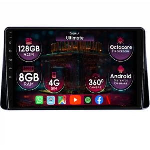 Navigatie dedicata Mitsubishi Eclipse Cross 2018-2019, 8GB RAM 128GB ROM, Octacore, Platforma TS18, Display 10" QLED, Carplay&Android Auto, Android 14, Ventilator Activ - imagine 1