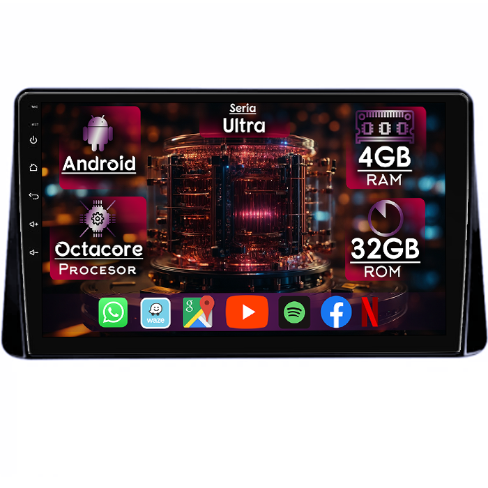 Navigatie dedicata Mitsubishi Eclipse Cross 2018-2019, 4GB RAM 32GB ROM, Octacore, Display 10" QLED 2K, Carplay&Android Auto, Android 14, Ventilator Activ - imagine 1