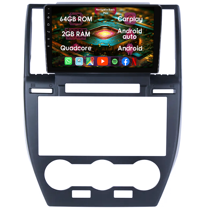 Navigatie dedicata Land Rover Freelander 2 2006-2012, 2GB RAM 64GB ROM, Quad Core, Display 9" IPS Full HD, Carplay, Android 13, Bluetooth, Magazin Play, Suport camere AHD - imagine 1