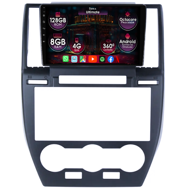 Navigatie dedicata Land Rover Freelander 2 2006-2012, 8GB RAM 128GB ROM, Octacore, Platforma TS18, Display 9" QLED, Carplay, Android 13, Bluetooth, Magazin Play, Ventilator Activ