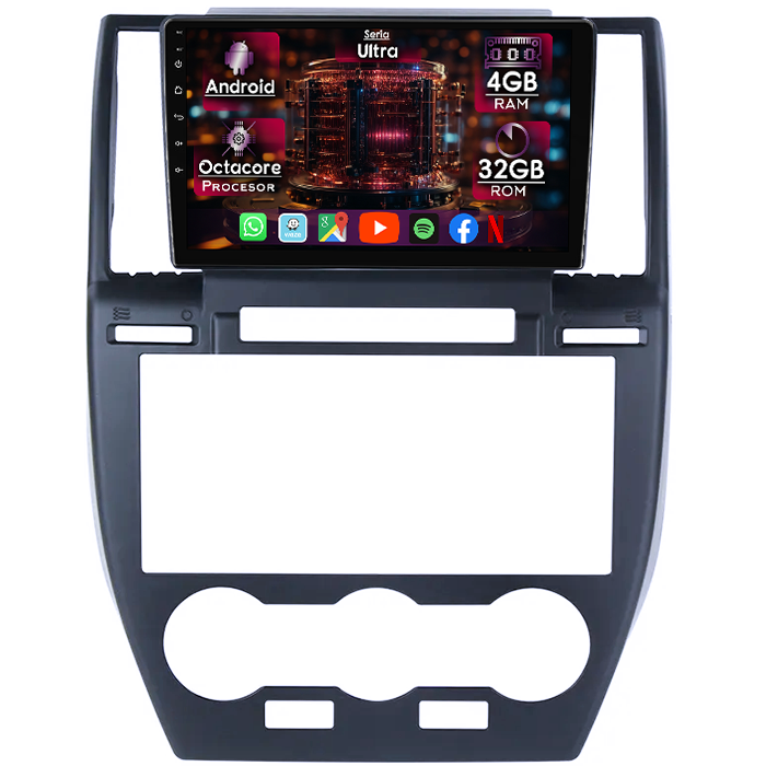 Navigatie dedicata Land Rover Freelander 2 2006-2012, 4GB RAM 32GB ROM, Octacore, Display 9" QLED 2K, Carplay, Android 13, Bluetooth, Magazin Play, Ventilator Activ - imagine 1
