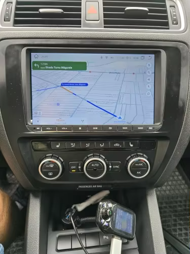 Navigatie dedicata Volkswagen Golf 6 2008-2016, 8GB RAM 128GB ROM, Octacore, Platforma TS18, Display 9" QLED, Carplay&Android Auto, Android 13, Ventilator Activ - imagine 2