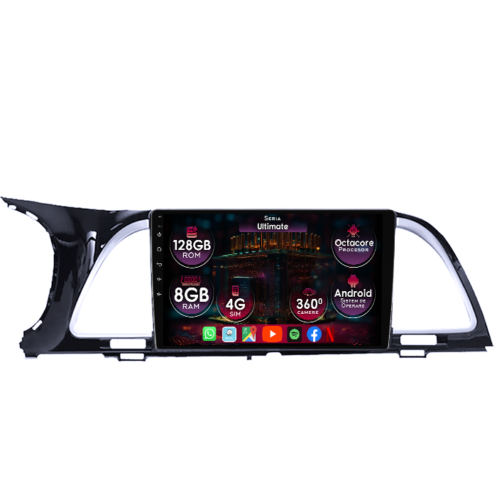 Navigatie dedicata Kia K4 2014, 8GB RAM 128GB ROM, Octacore, Platforma TS18, Display 9" QLED, Carplay&Android Auto, Android 14, Ventilator Activ - imagine 1