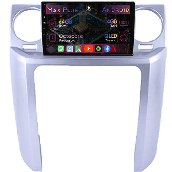 Navigatie dedicata Land Rover Discovery 3 2004-2005, 4GB RAM 64GB ROM, Octacore, Display 9" QLED, Carplay&Android Auto, Android 14, Suport camere AHD