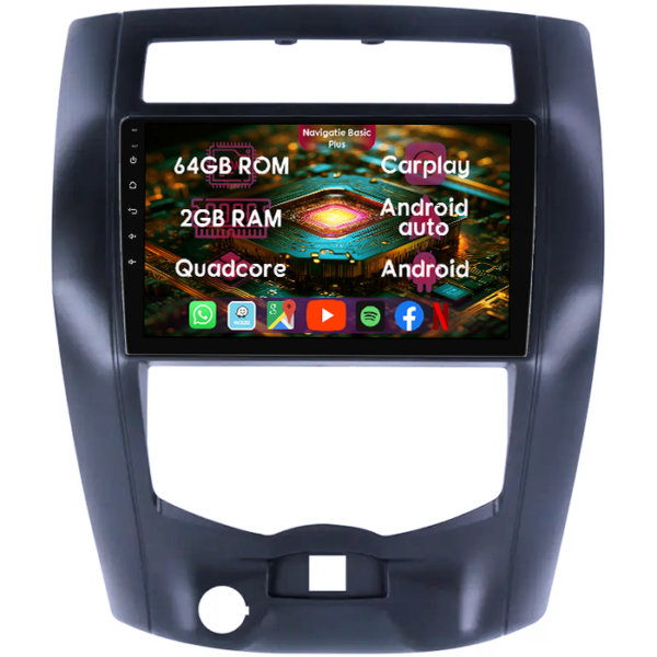 Navigatie dedicata Nissan Livina 2007-2016, 2GB RAM 64GB ROM, Quad Core, Display 10" IPS Full HD, Carplay&Android Auto, Android 14, Suport camere AHD