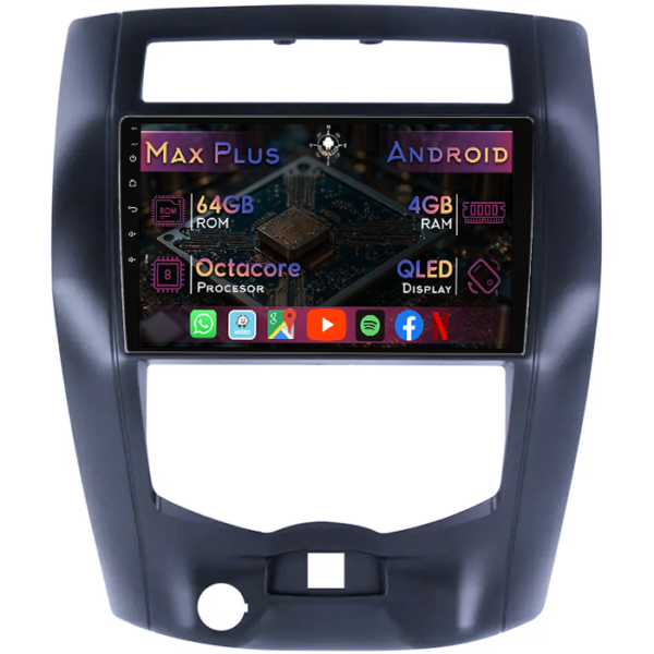 Navigatie dedicata Nissan Livina 2007-2016, 4GB RAM 64GB ROM, Octacore, Display 10" QLED, Carplay&Android Auto, Android 14, Suport camere AHD