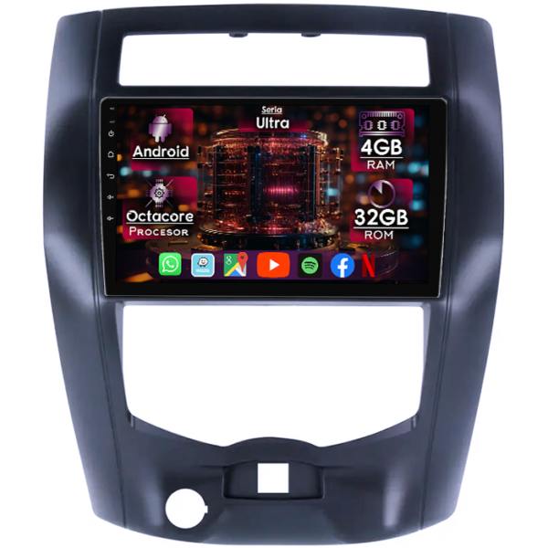 Navigatie dedicata Nissan Livina 2007-2016, 4GB RAM 32GB ROM, Octacore, Display 10" QLED, Carplay&Android Auto, Android 14, Ventilator Activ