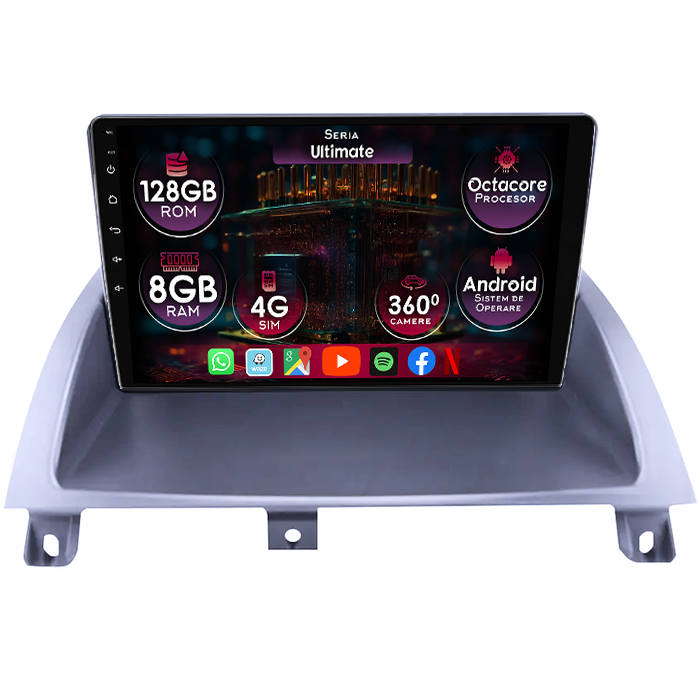 Navigatie dedicata Land Rover MG3 2010-2016, 8GB RAM 128GB ROM, Octacore, Platforma TS18, Display 9" QLED, Carplay, Android 13, Bluetooth, Magazin Play, Ventilator Activ - imagine 1