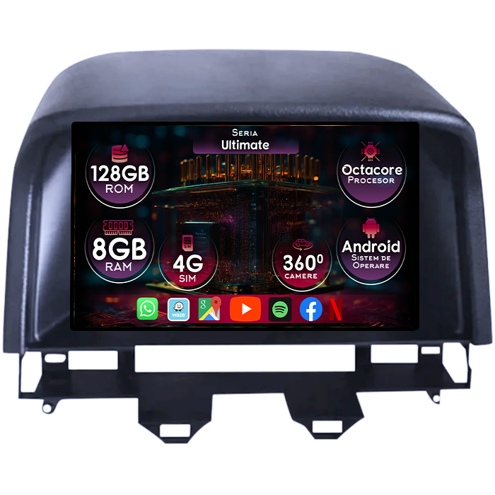 Navigatie dedicata Mazda 6 2002-2008, 8GB RAM 128GB ROM, Octacore, Platforma TS18, Display 9" QLED, Carplay&Android Auto, Android 14, Ventilator Activ - imagine 1