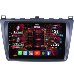 Navigatie dedicata Mazda 6 2008-2013, 4GB RAM 32GB ROM, Octacore, Display 9" QLED, Carplay&Android Auto, Android 14, Ventilator Activ - imagine 1