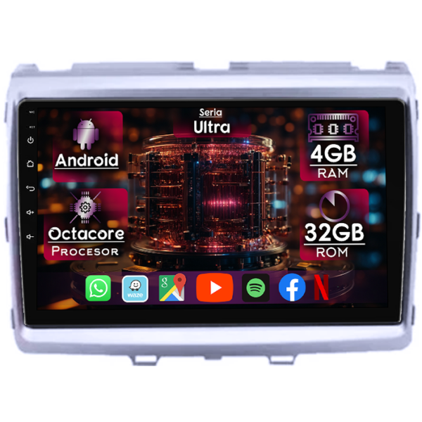 Navigatie dedicata Mazda 8 2011, 4GB RAM 32GB ROM, Octacore, Display 9" QLED, Carplay&Android Auto, Android 14, Ventilator Activ