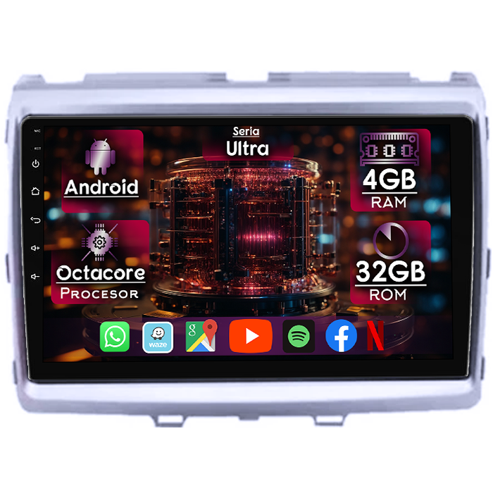 Navigatie dedicata Mazda 8 2011, 4GB RAM 32GB ROM, Octacore, Display 9" QLED 2K, Carplay&Android Auto, Android 14, Ventilator Activ - imagine 1