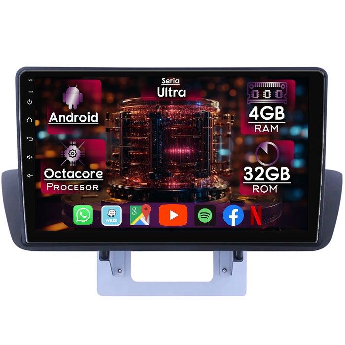 Navigatie dedicata Mazda BT-50 2012-2018, 4GB RAM 32GB ROM, Octacore, Display 9" QLED, Carplay&Android Auto, Android 14, Ventilator Activ - imagine 1