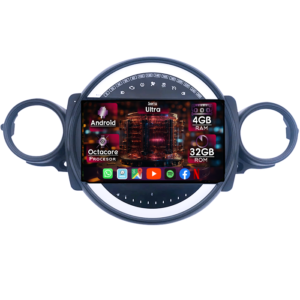 Navigatie dedicata Mini Cooper 2007-2015, 4GB RAM 32GB ROM, Octacore, Display 9" QLED 2K, Carplay&Android Auto, Android 14, Ventilator Activ - imagine 1