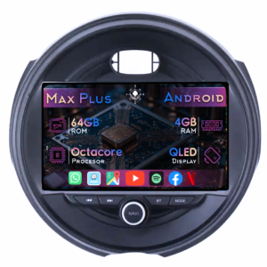 Navigatie dedicata Mini Cooper 2015-2019, 4GB RAM 64GB ROM, Octacore, Display 9" QLED, Carplay&Android Auto, Android 14, Suport camere AHD - imagine 1