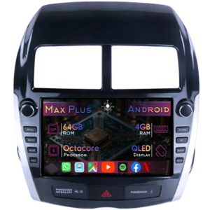 Navigatie dedicata Mitsubishi ASX 2010-2016, 4GB RAM 64GB ROM, Octacore, Display 9" QLED, Carplay&Android Auto, Android 14, Suport camere AHD - imagine 1