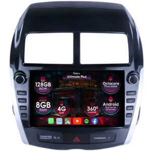 Navigatie dedicata Mitsubishi ASX 2010-2016, 8GB RAM 128GB ROM, Octacore, Platforma 7862, Display 9" QLED, Carplay&Android Auto, Android 14, Ventilator Activ - imagine 1