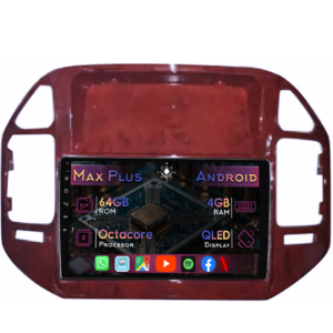 Navigatie dedicata Mitsubishi Pajero V73 2004-2011, maro, 4GB RAM 64GB ROM, Octacore, Display 9" QLED, Carplay&Android Auto, Android 14, Suport camere AHD - imagine 1