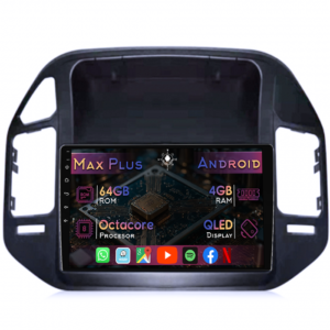 Navigatie dedicata Mitsubishi Pajero V73 2004-2011, 4GB RAM 64GB ROM, Octacore, Display 9" QLED, Carplay&Android Auto, Android 14, Suport camere AHD - imagine 1