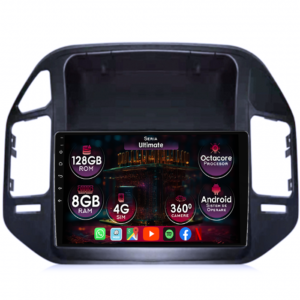 Navigatie dedicata Mitsubishi Pajero V73 2004-2011, 8GB RAM 128GB ROM, Octacore, Platforma TS18, Display 9" QLED, Carplay&Android Auto, Android 14, Ventilator Activ - imagine 1