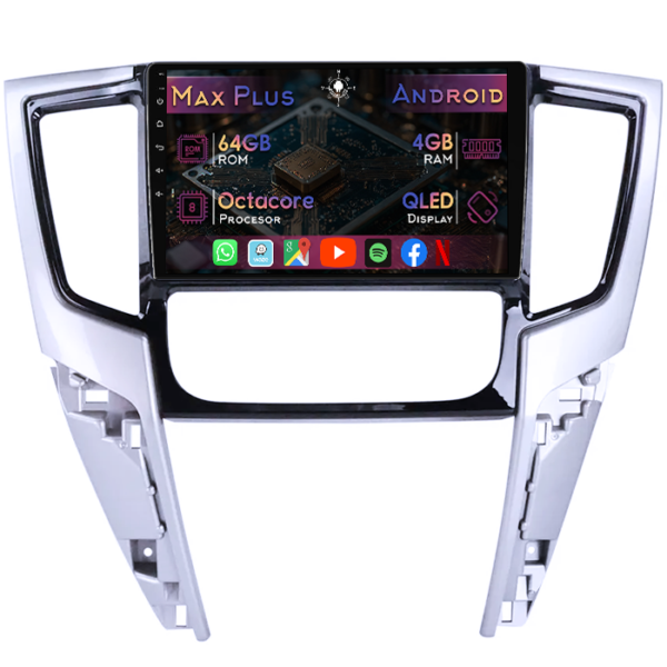 Navigatie dedicata Mitsubishi Triton 2019, 4GB RAM 64GB ROM, Octacore, Display 9" QLED, Carplay&Android Auto, Android 14, Suport camere AHD