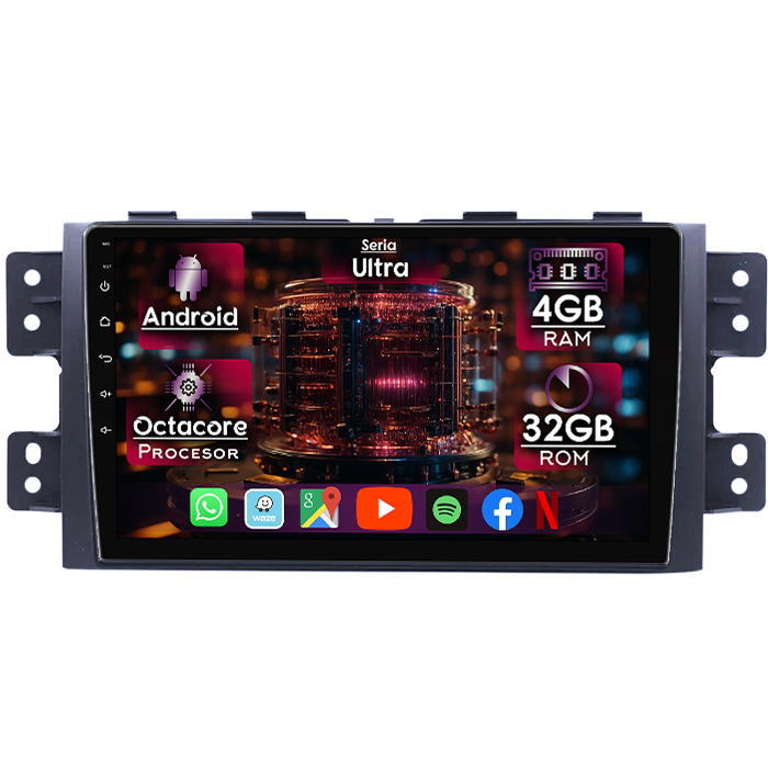 Navigatie dedicata KIA Borrego Mohave 2008-2012, 4GB RAM 32GB ROM, Octacore, Display 9" QLED 2K, Carplay&Android Auto, Android 14, Ventilator Activ - imagine 1