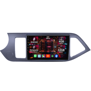 Navigatie dedicata Kia Morning Picanto 2011-2017, 4GB RAM 32GB ROM, Octacore, Display 9" QLED 2K, Carplay&Android Auto, Android 14, Ventilator Activ - imagine 1