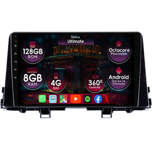 Navigatie dedicata KIA Morning picanto 2017-2020, 8GB RAM 128GB ROM, Octacore, Platforma TS18, Display 9" QLED, Carplay, Android 13, Bluetooth, Magazin Play, Ventilator Activ - imagine 1