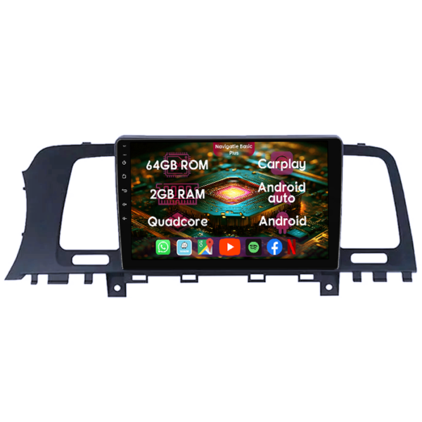Navigatie dedicata Nissan Murano 2008-2014, 2GB RAM 64GB ROM, Quad Core, Display 9" IPS Full HD, Carplay&Android Auto, Android 14, Suport camere AHD