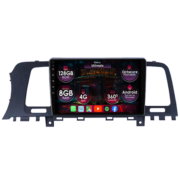 Navigatie dedicata Nissan Murano 2008-2014, 8GB RAM 128GB ROM, Octacore, Platforma TS18, Display 9" QLED, Carplay&Android Auto, Android 14, Ventilator Activ