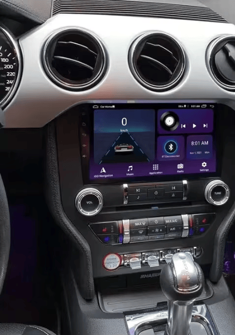 Navigatie dedicata Ford Mustang 2014-2021, 4GB RAM 64GB ROM, Quad Core, Display 9" QLED 1K, Carplay&Android Auto, Android 14, Suport camere AHD - imagine 3