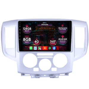 Navigatie dedicata Nissan NV200 2011-2018, 8GB RAM 128GB ROM, Octacore, Platforma TS18, Display 9" QLED, Carplay&Android Auto, Android 14, Ventilator Activ - imagine 1