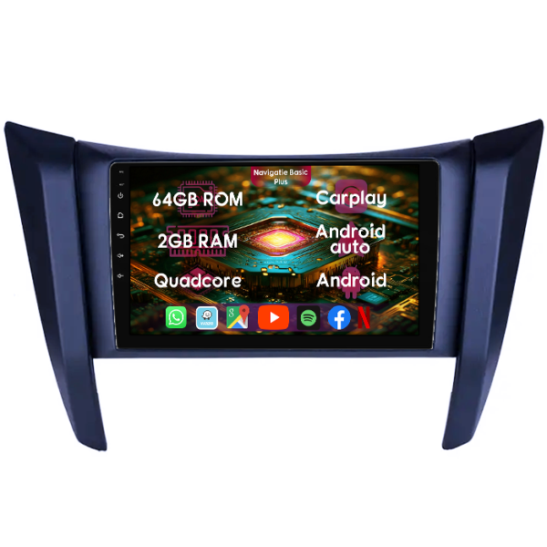 Navigatie dedicata Nissan Navara NP300 Frontier 2017, 2GB RAM 64GB ROM, Quad Core, Display 9" IPS Full HD, Carplay&Android Auto, Android 14, Suport camere AHD