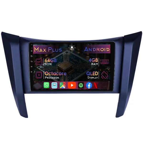 Navigatie dedicata Nissan Navara NP300 Frontier 2017, 4GB RAM 64GB ROM, Octacore, Display 9" QLED, Carplay&Android Auto, Android 14, Suport camere AHD