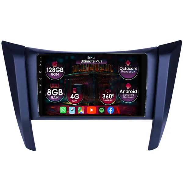 Navigatie dedicata Nissan Navara NP300 Frontier 2017, 8GB RAM 128GB ROM, Octacore, Platforma 7862, Display 9" QLED, Carplay&Android Auto, Android 14, Ventilator Activ