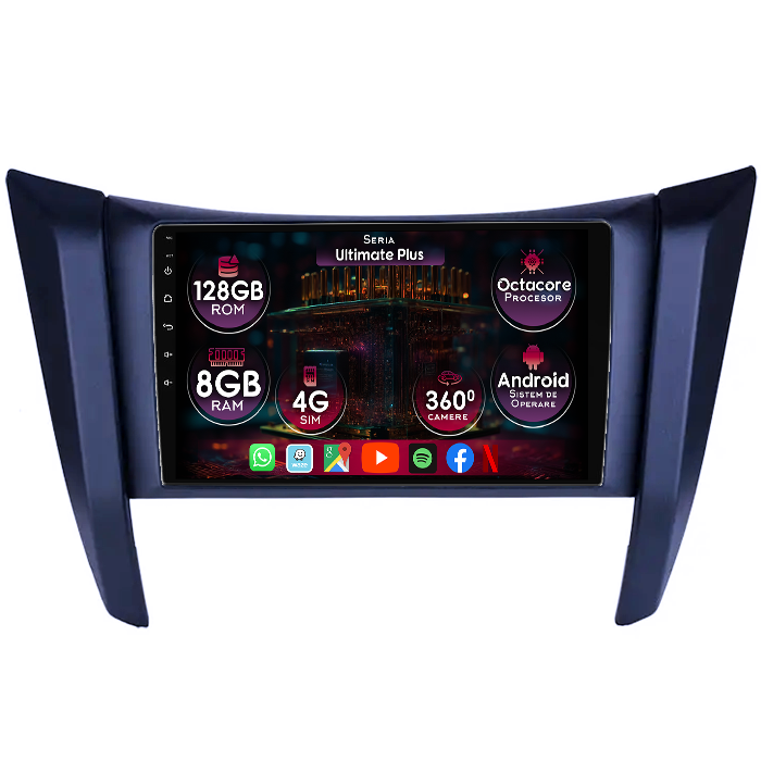 Navigatie dedicata Nissan Navara NP300 Frontier 2017, 8GB RAM 128GB ROM, Octacore, Platforma 7862, Display 9" QLED 2K, Carplay&Android Auto, Android 14, Ventilator Activ - imagine 1