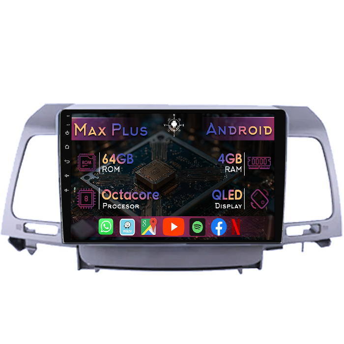 Navigatie dedicata Kia Opirus 2007-2008, 4GB RAM 64GB ROM, Octacore, Display 9" QLED, Carplay&Android Auto, Android 14, Suport camere AHD - imagine 1