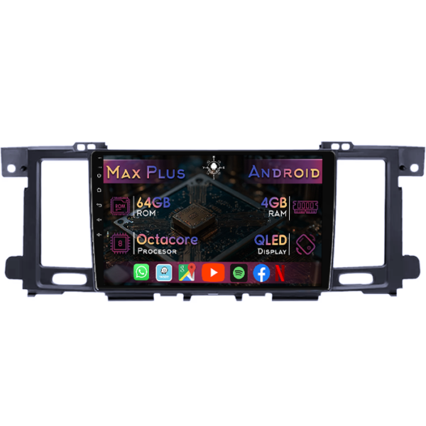 Navigatie dedicata Nissan Patrol 2010-2020, 4GB RAM 64GB ROM, Octacore, Display 9" QLED, Carplay&Android Auto, Android 14, Suport camere AHD