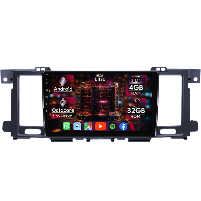 Navigatie dedicata Nissan Patrol 2010-2020, 4GB RAM 32GB ROM, Octacore, Display 9" QLED 2K, Carplay&Android Auto, Android 14, Ventilator Activ - imagine 1