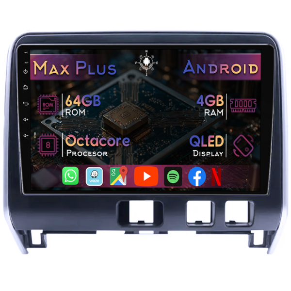Navigatie dedicata Nissan Serena 2016-2018, 4GB RAM 64GB ROM, Octacore, Display 10" QLED, Carplay&Android Auto, Android 14, Suport camere AHD